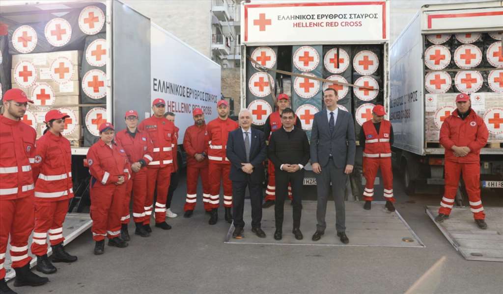 Ο Ελληνικός Ερυθρός Σταυρός απέστειλε την 3η ανθρωπιστική αποστολή στους σεισμόπληκτους της Τουρκίας